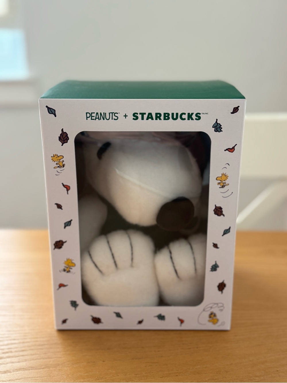 Starbucks Peanuts Snoopy Plush - White & Brown Accents